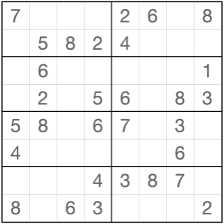 Anti-ridder Sudoku8x8