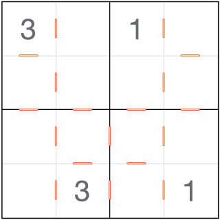 Opeenvolgende Sudoku 4x4