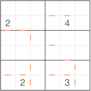 Opeenvolgende Sudoku 6x6