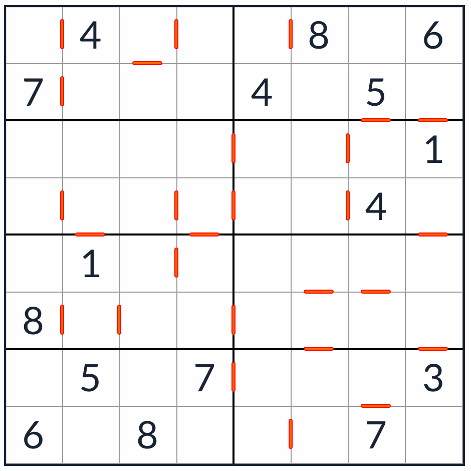 Opeenvolgende Sudoku 8x8