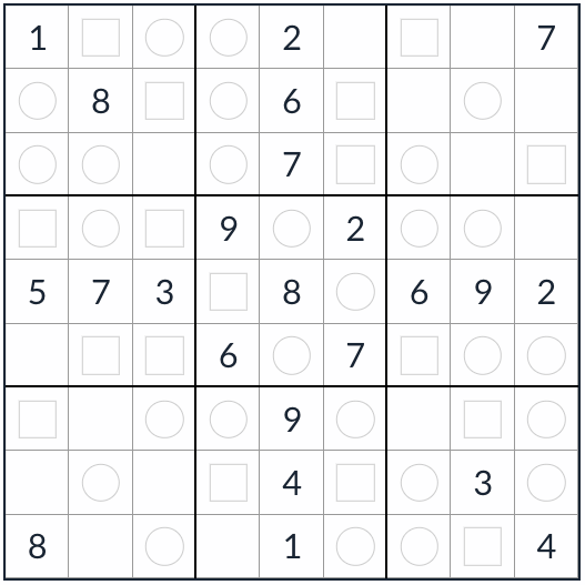 Anti-King gelijkmatige Sudoku