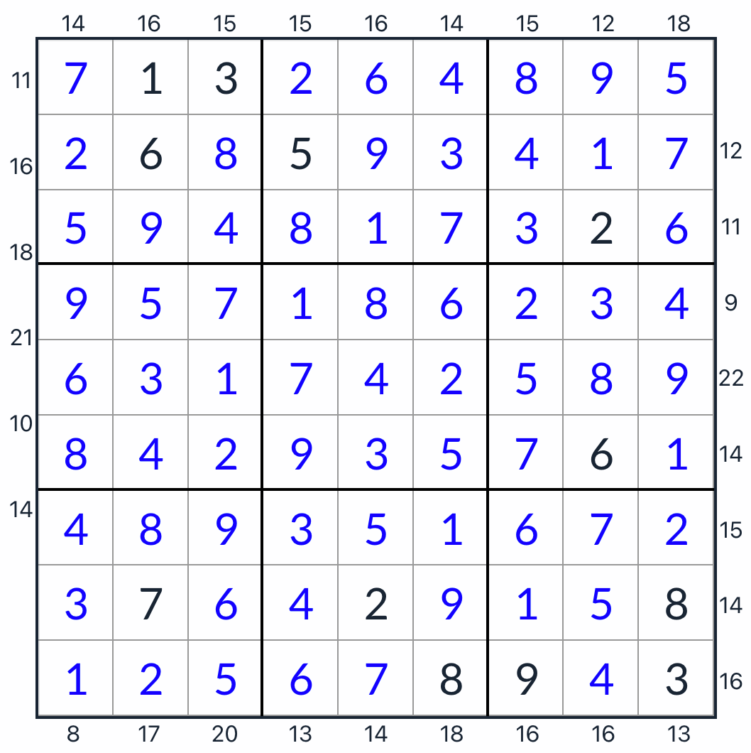 anti-knight frame sudoku-oplossing