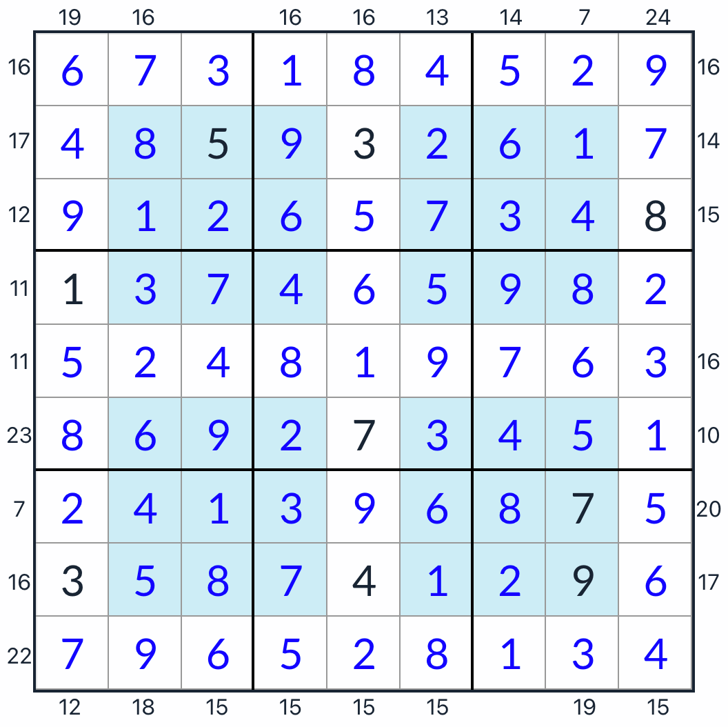 hyperframe sudoku -oplossing