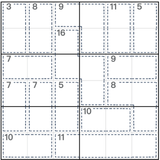 Anti-koningmoordenaar Sudoku 6x6
