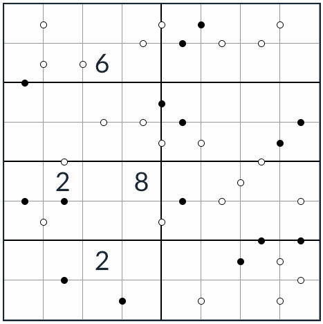 Kropki Sudoku 8x8