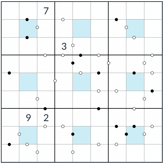 Center Kropki sudoku vraag