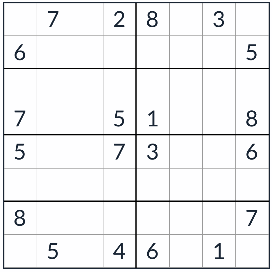 Anti-knight niet-opeenvolgende Sudoku 8x8