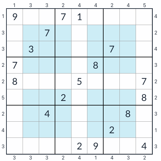 Hyper wolkenkrabber Sudoku