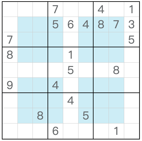 Tweeling overeenkomstige anti-knight hyper sudoku
