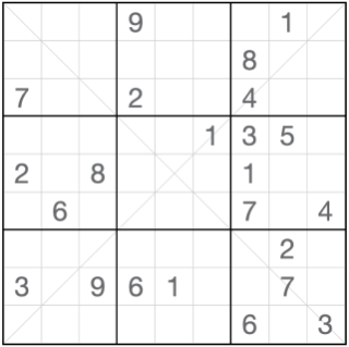 Diagonale sudoku