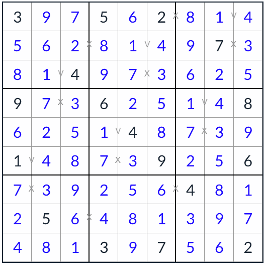 anti-king-knight xv sudoku-oplossing