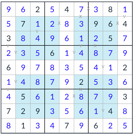 anti-knight hyper xv sudoku-oplossing