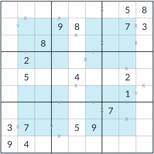 hyper xv sudoku puzzel